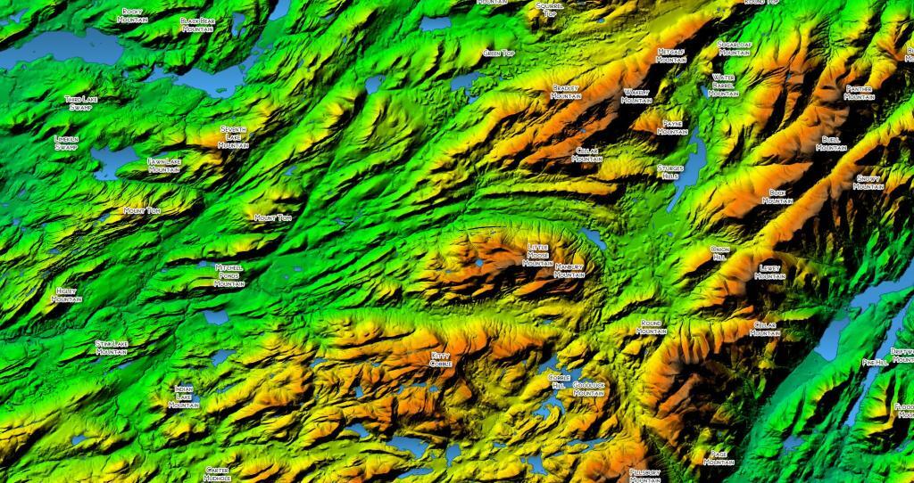  Topography Of Moose River Plains