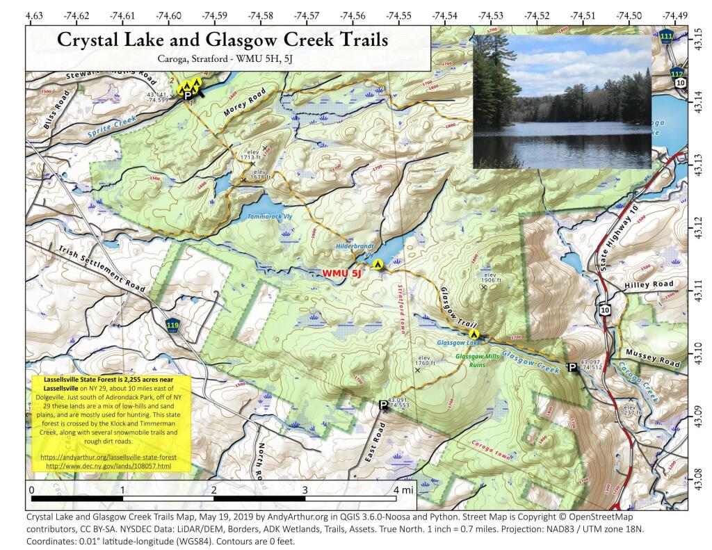  Crystal Lake And Glasgow Creek Trails
