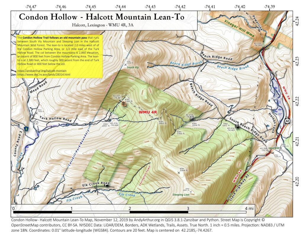  Condon Hollow Trail - Halcott Mountain Lean To
