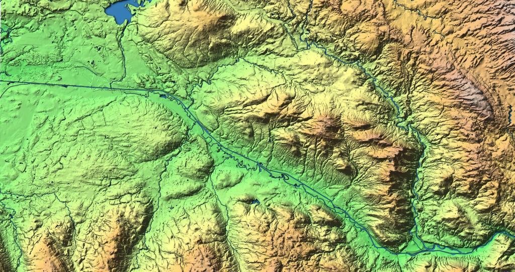  Utica-Rome Hillshade Map