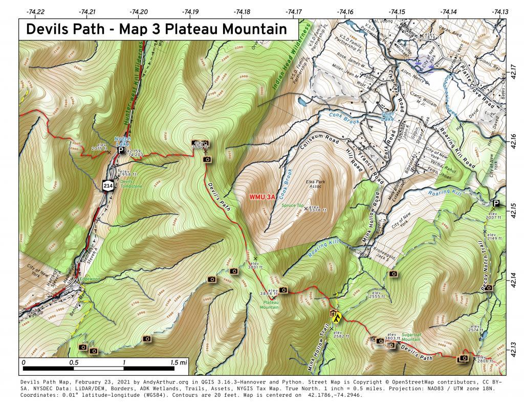 Devils Path - Map 3 Plateau Mountain