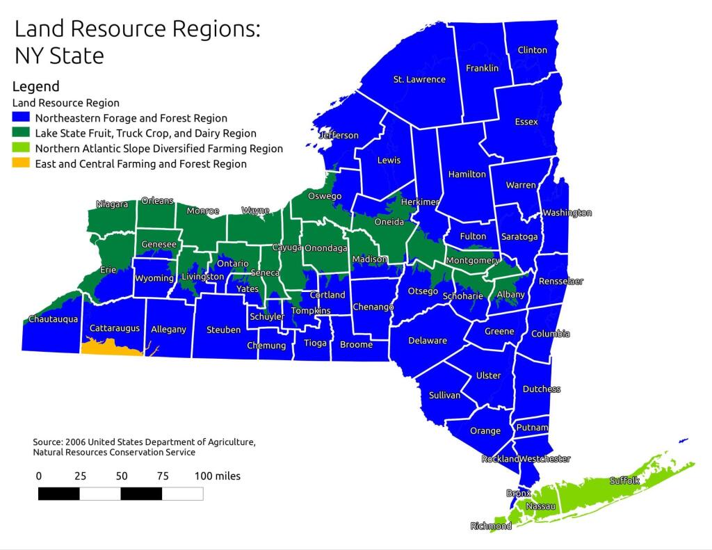 Map Land Resource Regions Agriculture Andy