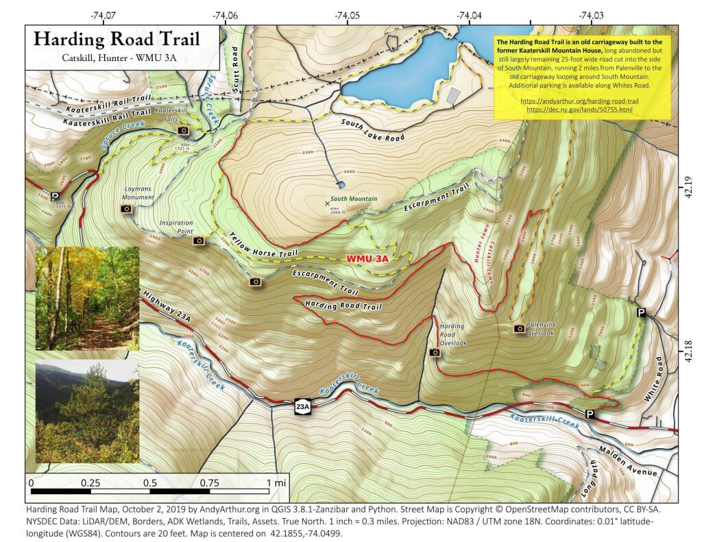 aerial map high tor wildlife management area