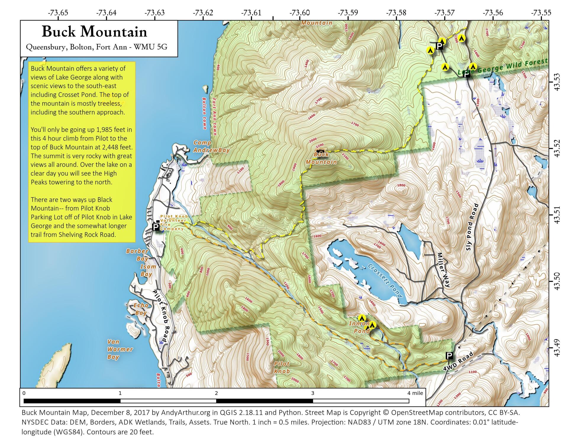 Map: Buck Mountain - Andy Arthur.org