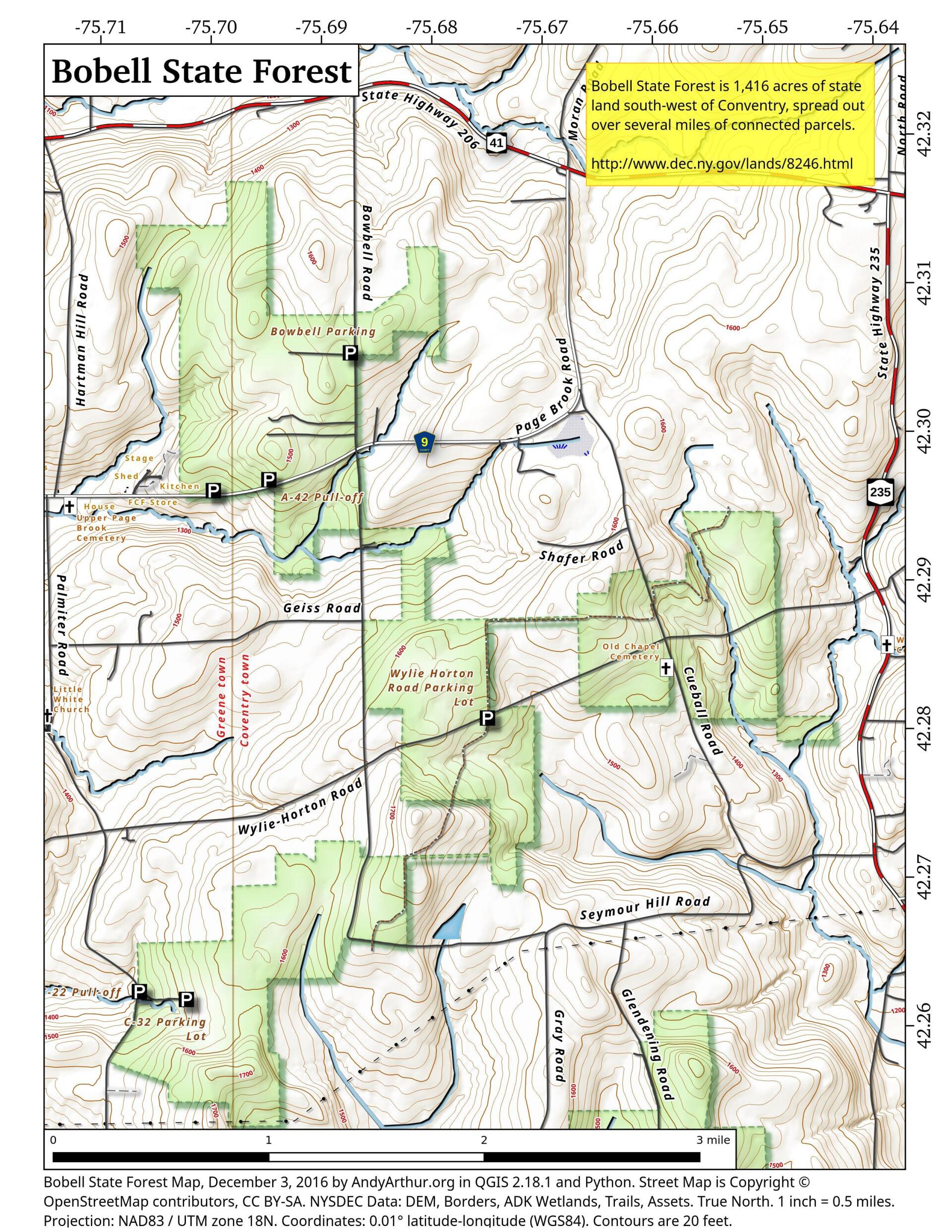 Map: Bobell State Forest 