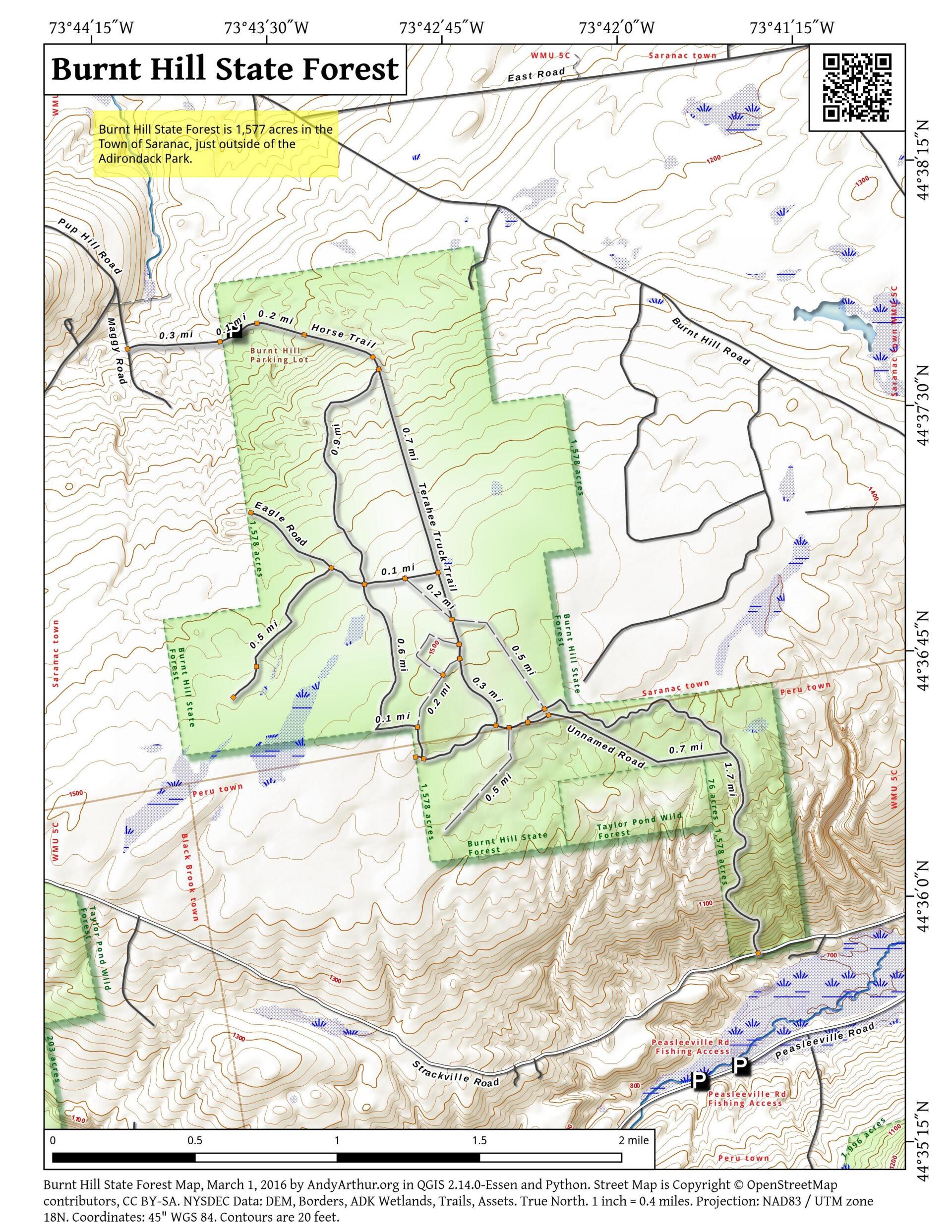 Map: Burnt Hill State Forest - Andy Arthur.org