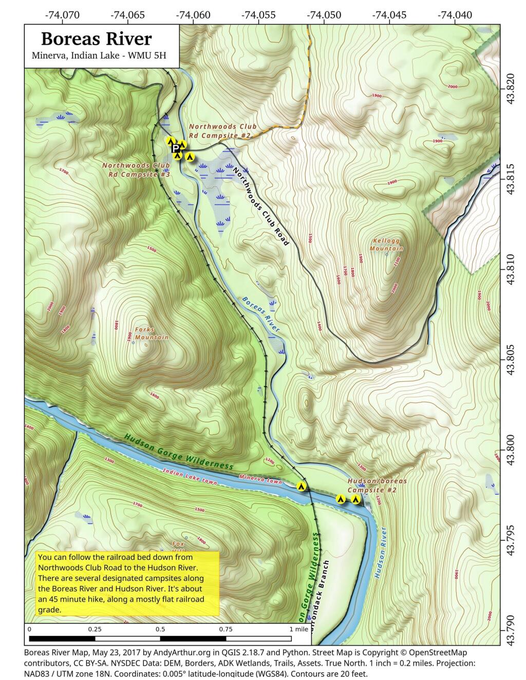 Map: Boreas River | Andy Arthur.org