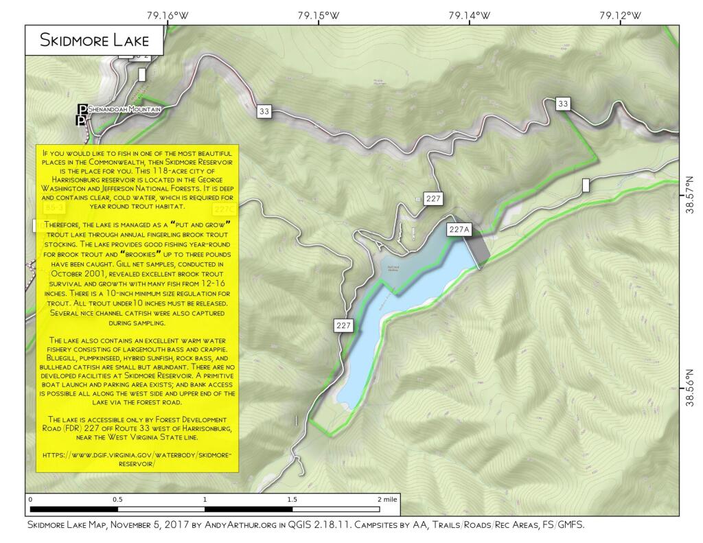 Map Skidmore Lake Andy