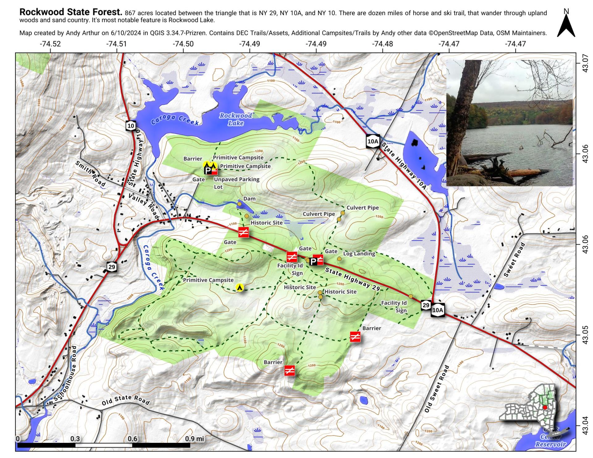 Map: Rockwood State Forest - Andy Arthur.org