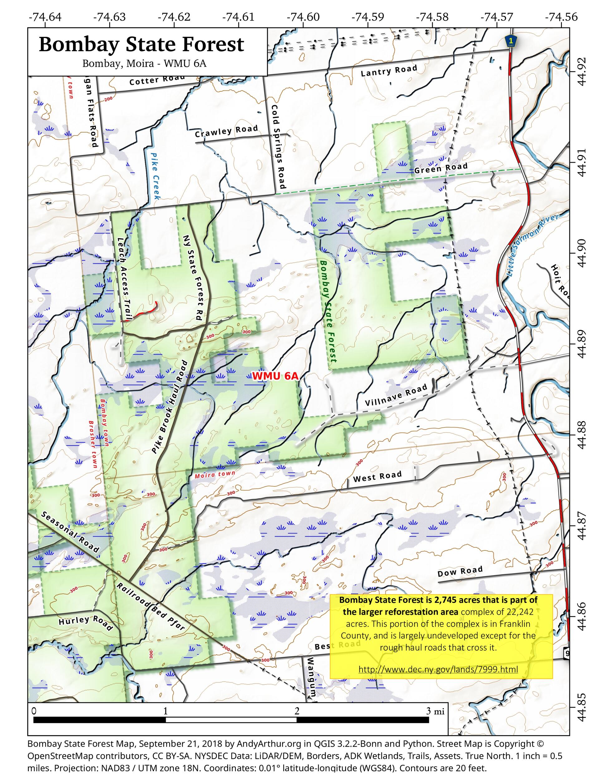 Map: Bombay State Forest | Andy Arthur.org