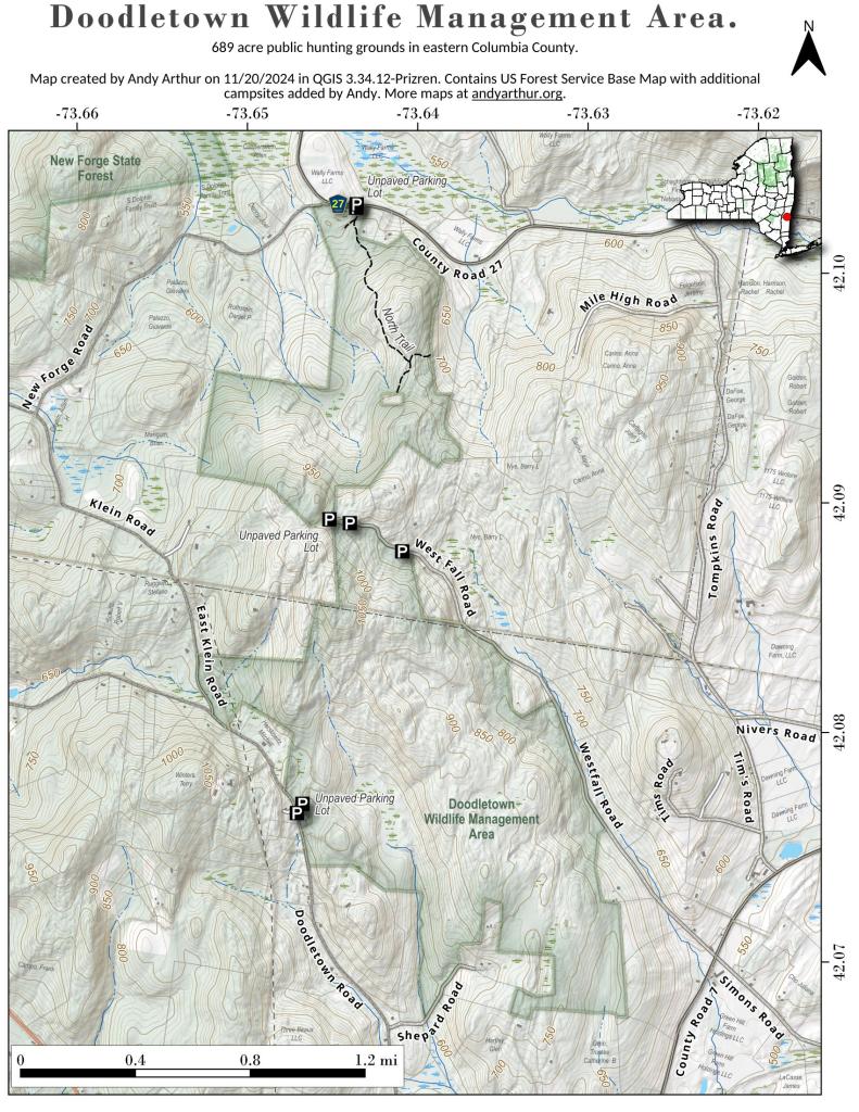 Map: Doodletown Wildlife Management Area - Andy Arthur.org