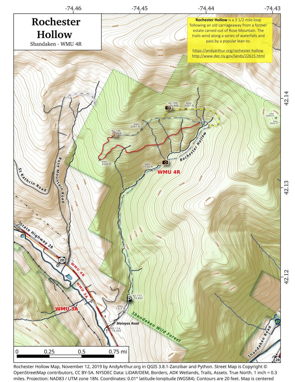 Map: Rochester Hollow - Andy Arthur.org