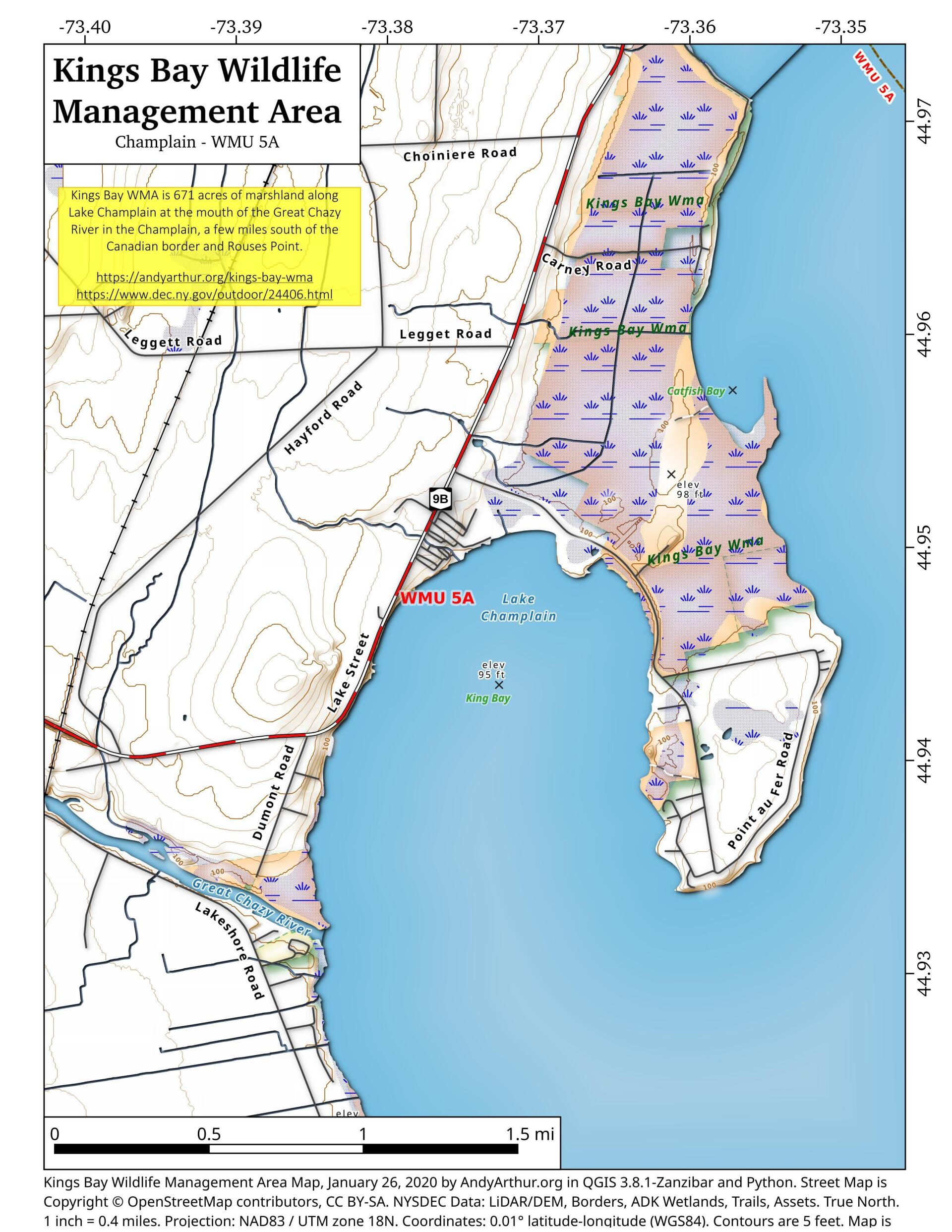 Map Kings Bay Wildlife Management Area Andy Arthur Org   Map 025095 C 