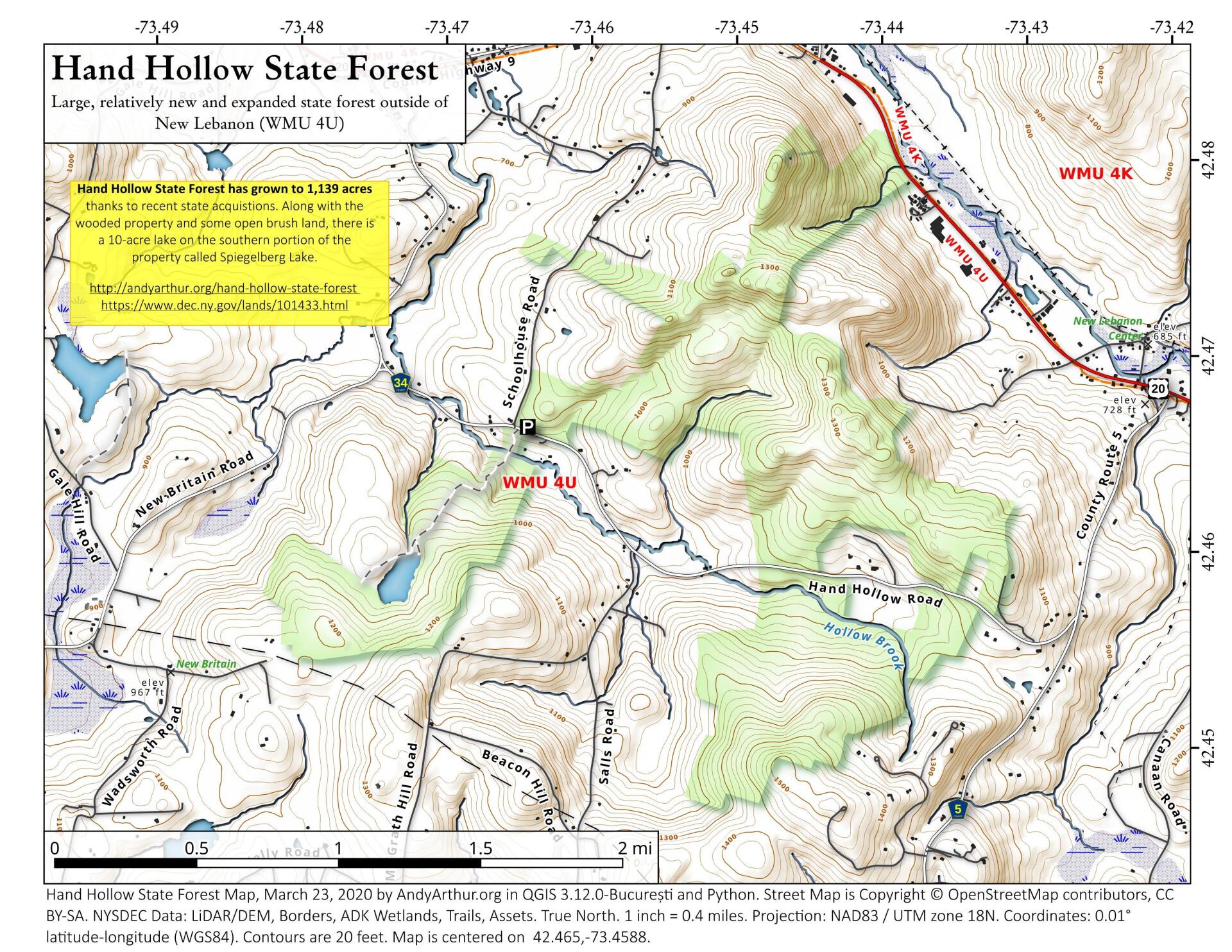 Hand Hollow State Forest | Maps, Photos, Videos, Aerial Photography ...