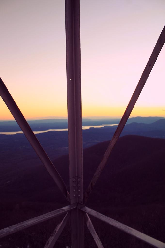 Photo: Dusk at the Overlook Mountain Firetower