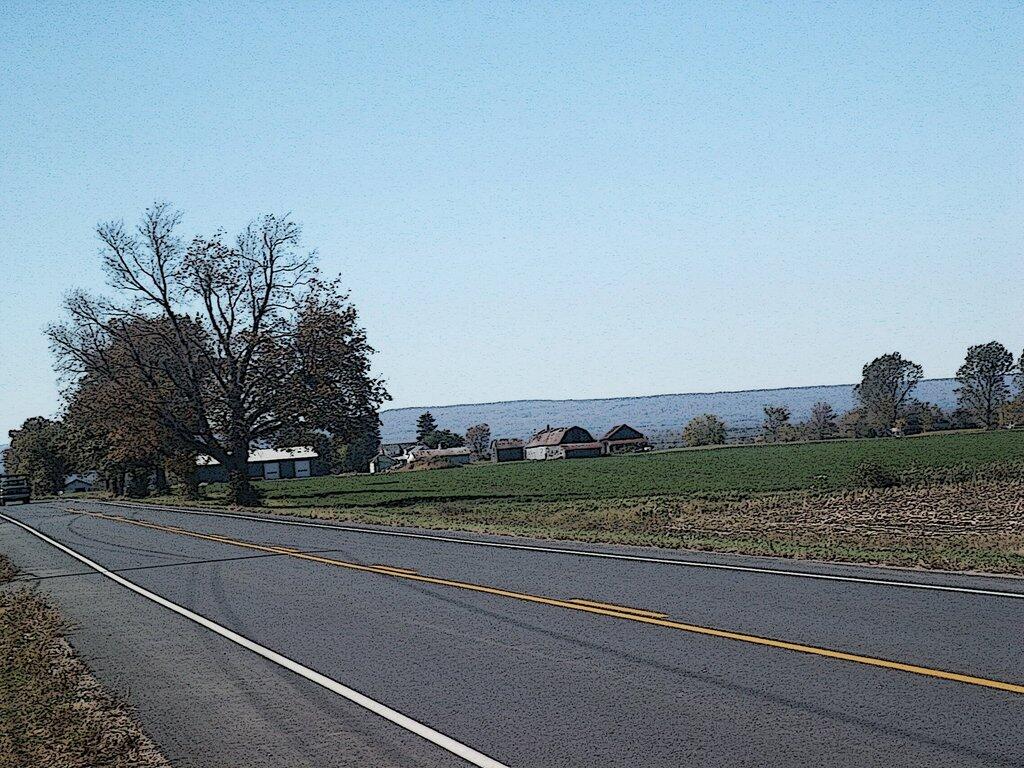 Photo: Point Au Roche Road Cartoon