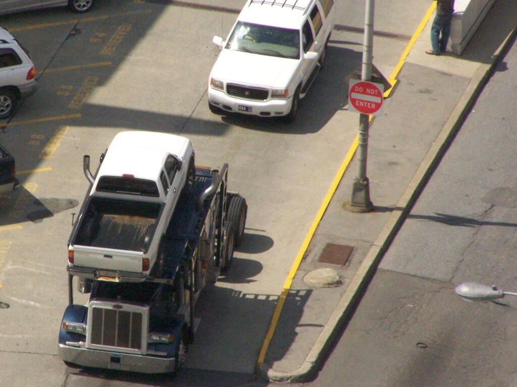 Photo: Hauling a Pickup