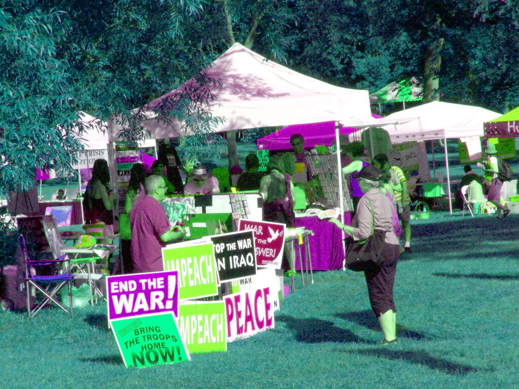 Photo: Bethlehem Neighboors for Peace Booth