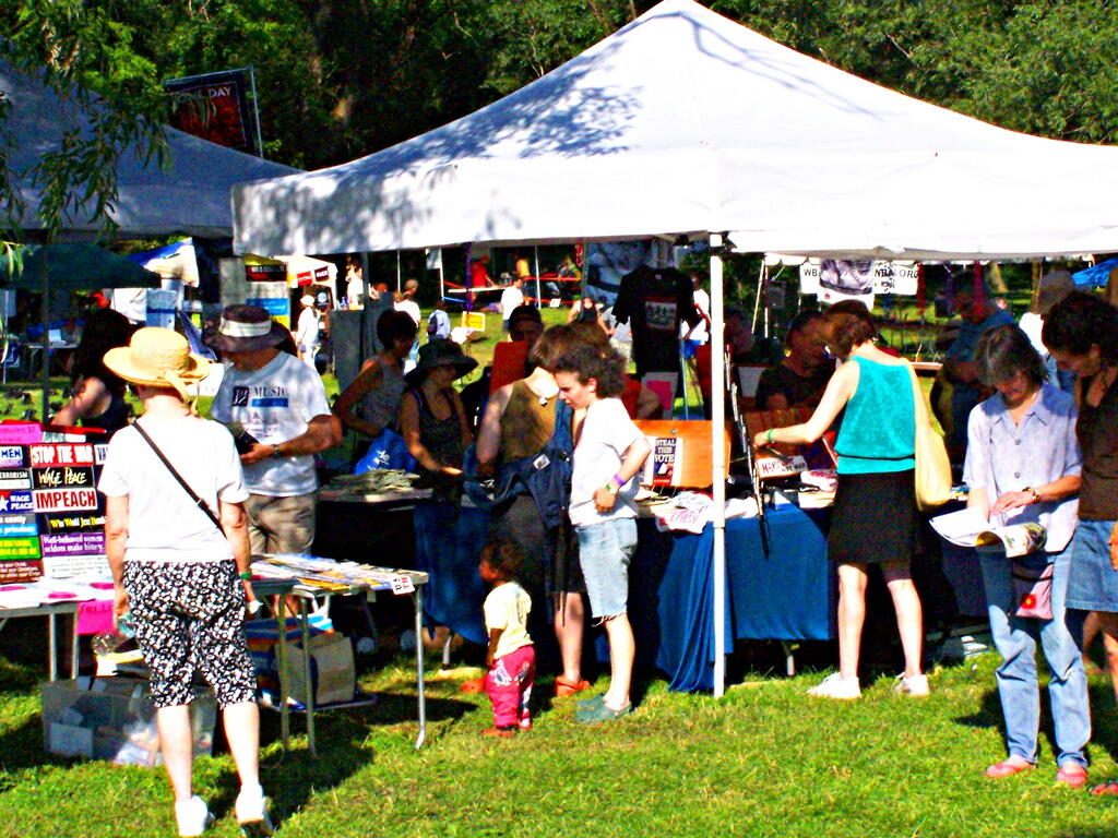 Photo: Browing the BNP Booth