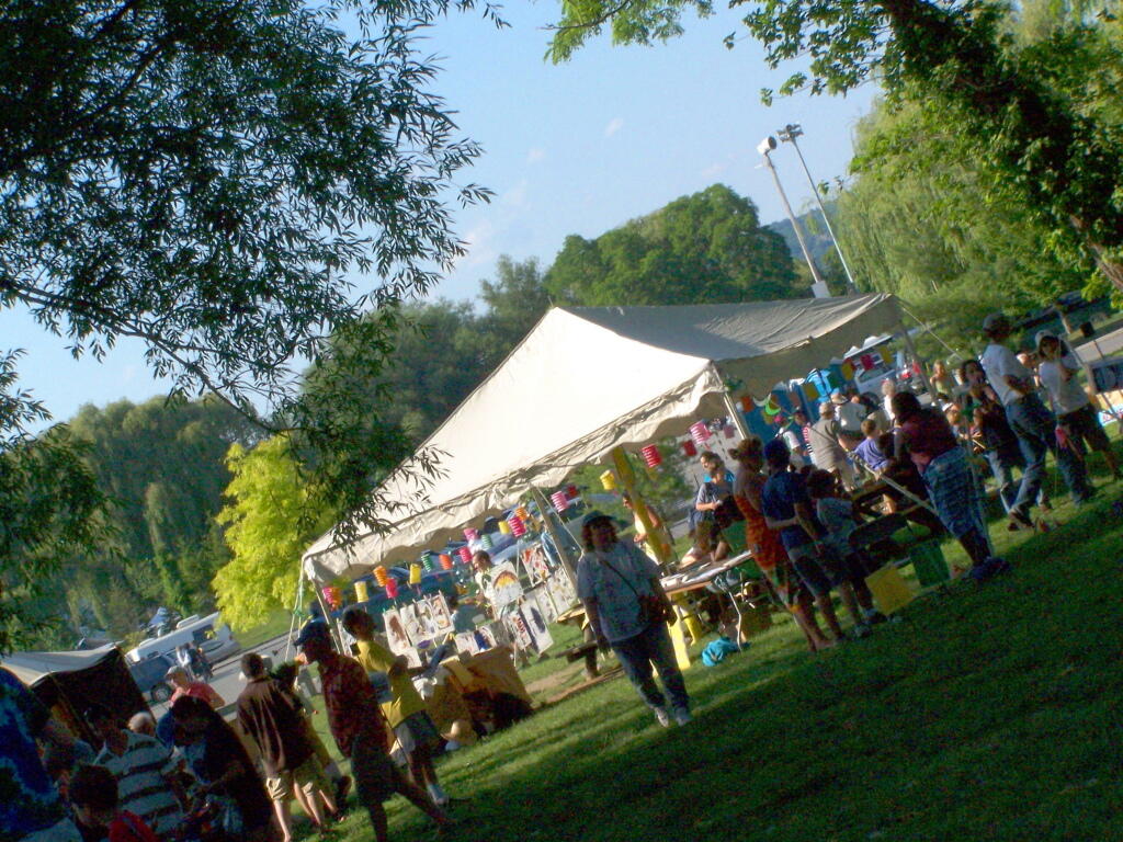 Photo: Kids Games Near Food Booths