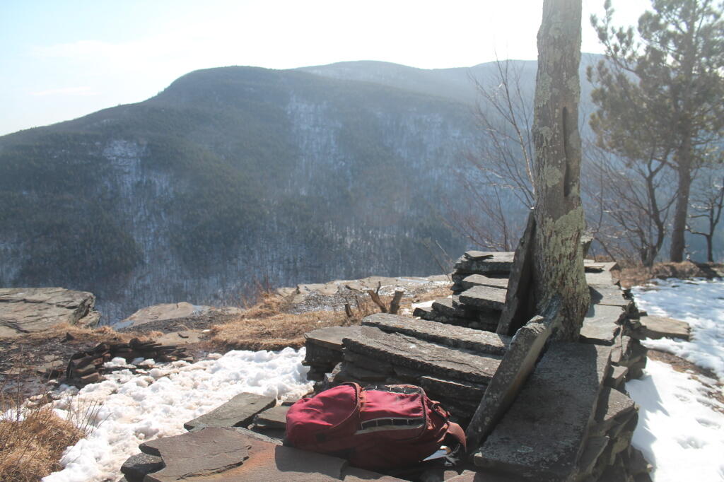 Photo: Stone Chairs at Palenville Overlook