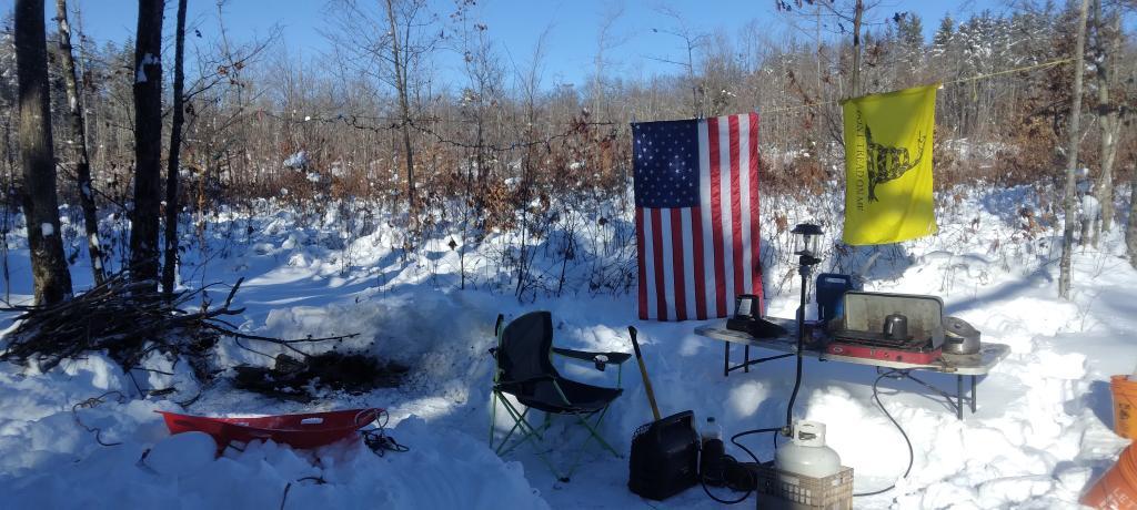 Photo: Winter camping 🏕
