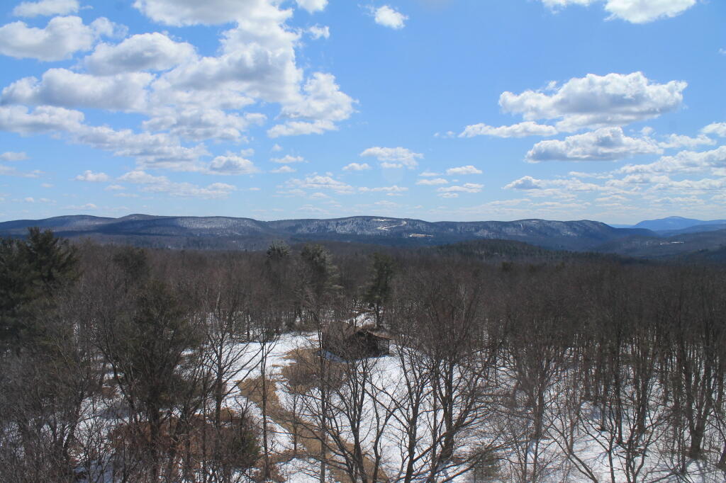 Photo: Old Rangers Cabin from the Firetower