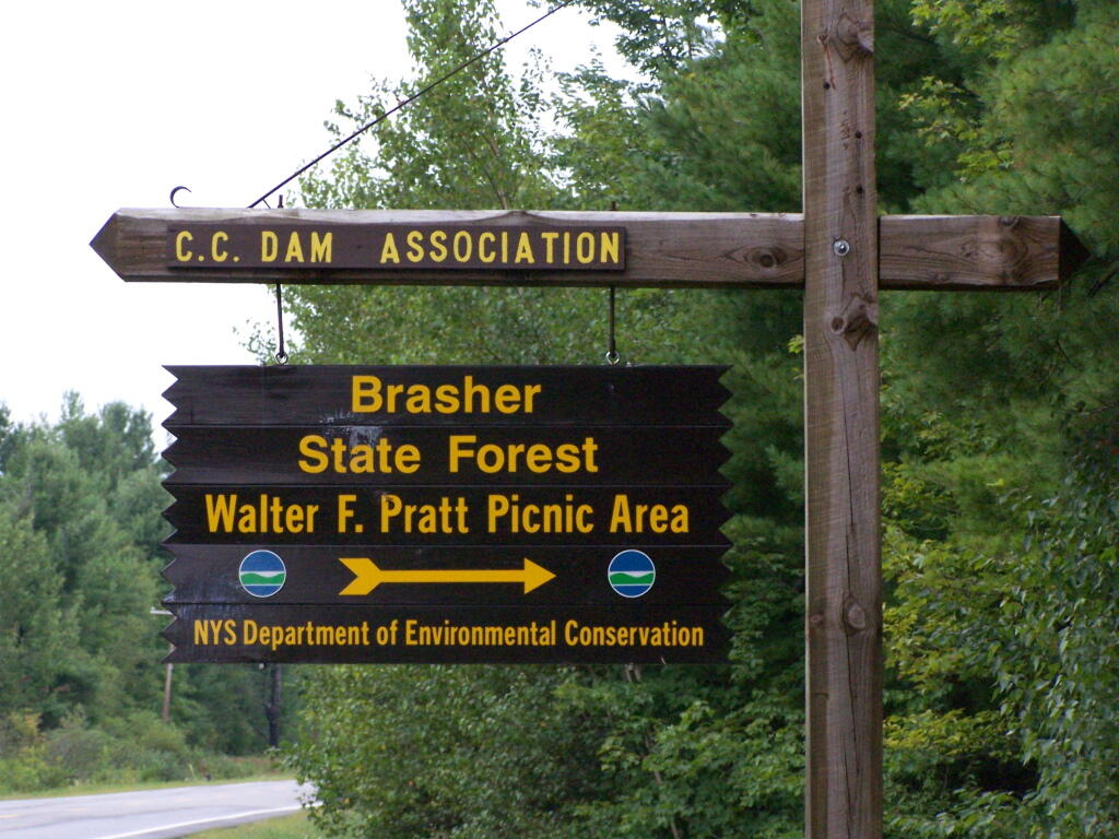 Photo: Brasher Falls Sign