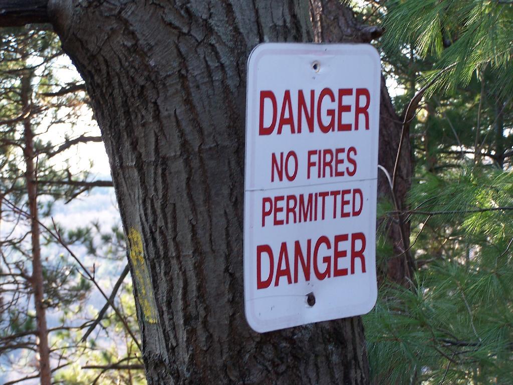 Photo: No Fires Permitted