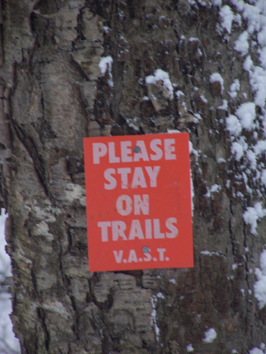 Photo: Please Stay on Trail