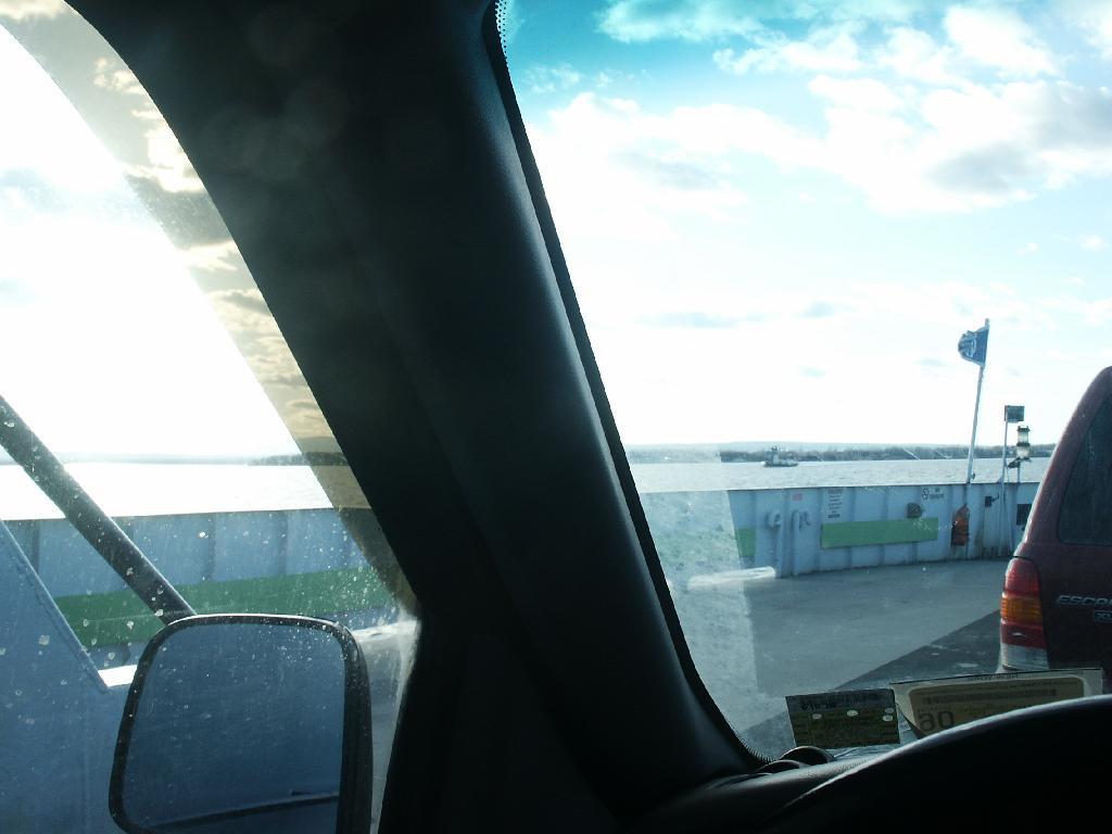 Photo: Riding Across Ferry