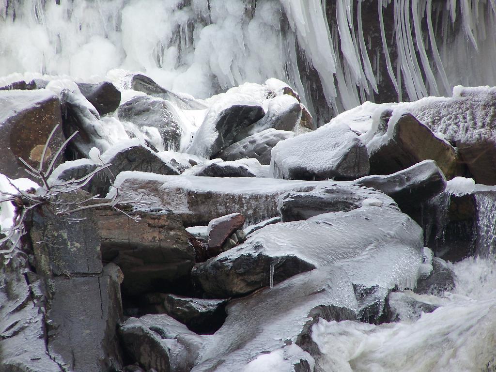 Photo: Ice Covered Rocks