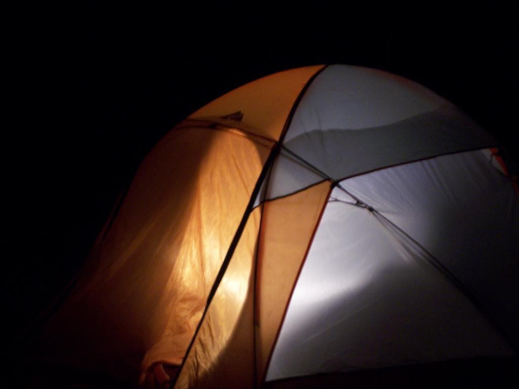 Photo: Tent with Light In It