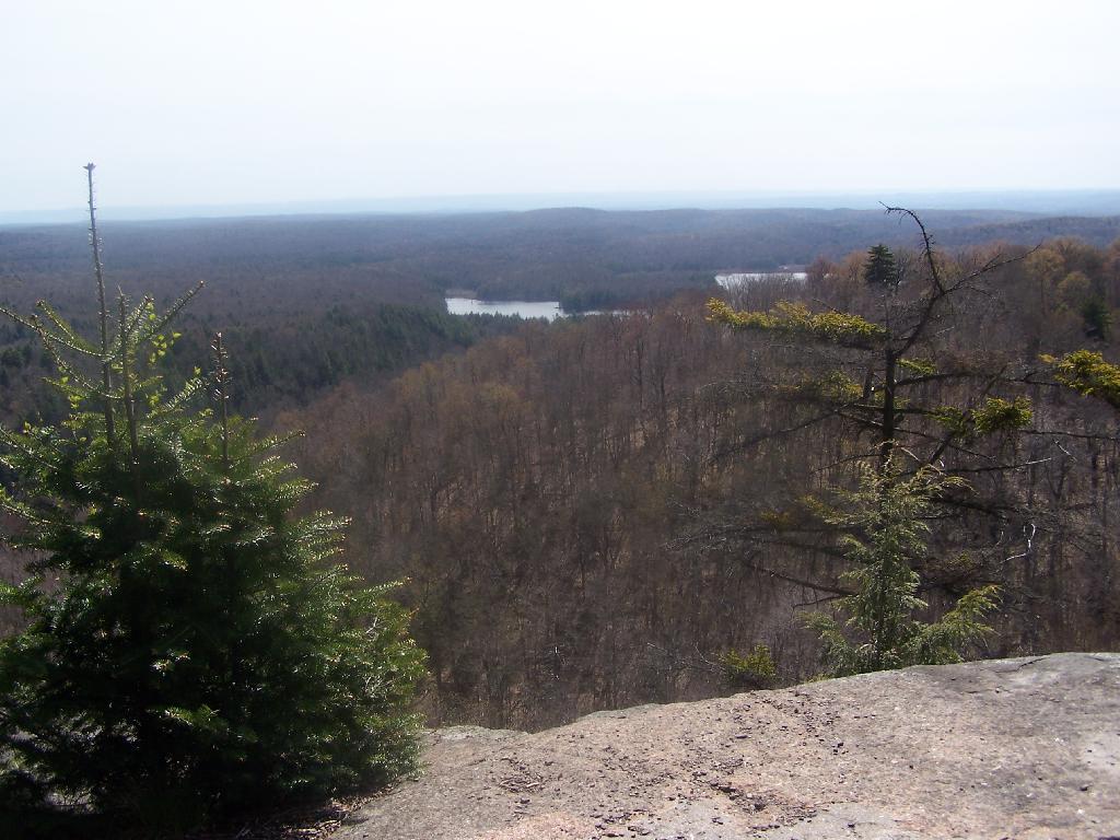 Photo: Hazy Top of Good Luck Cliffs
