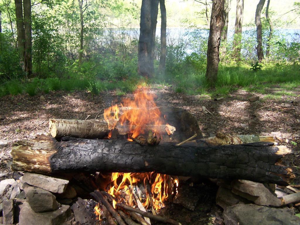 Photo: Starting the Campfire