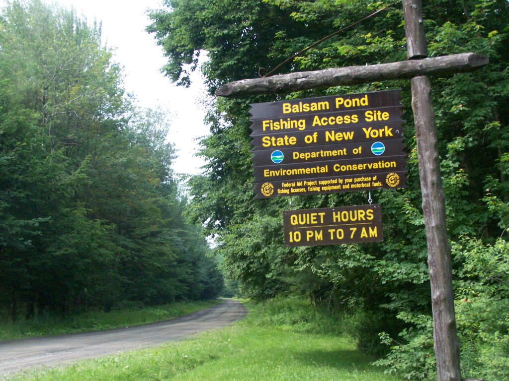 Photo: Balsam Pond Sign