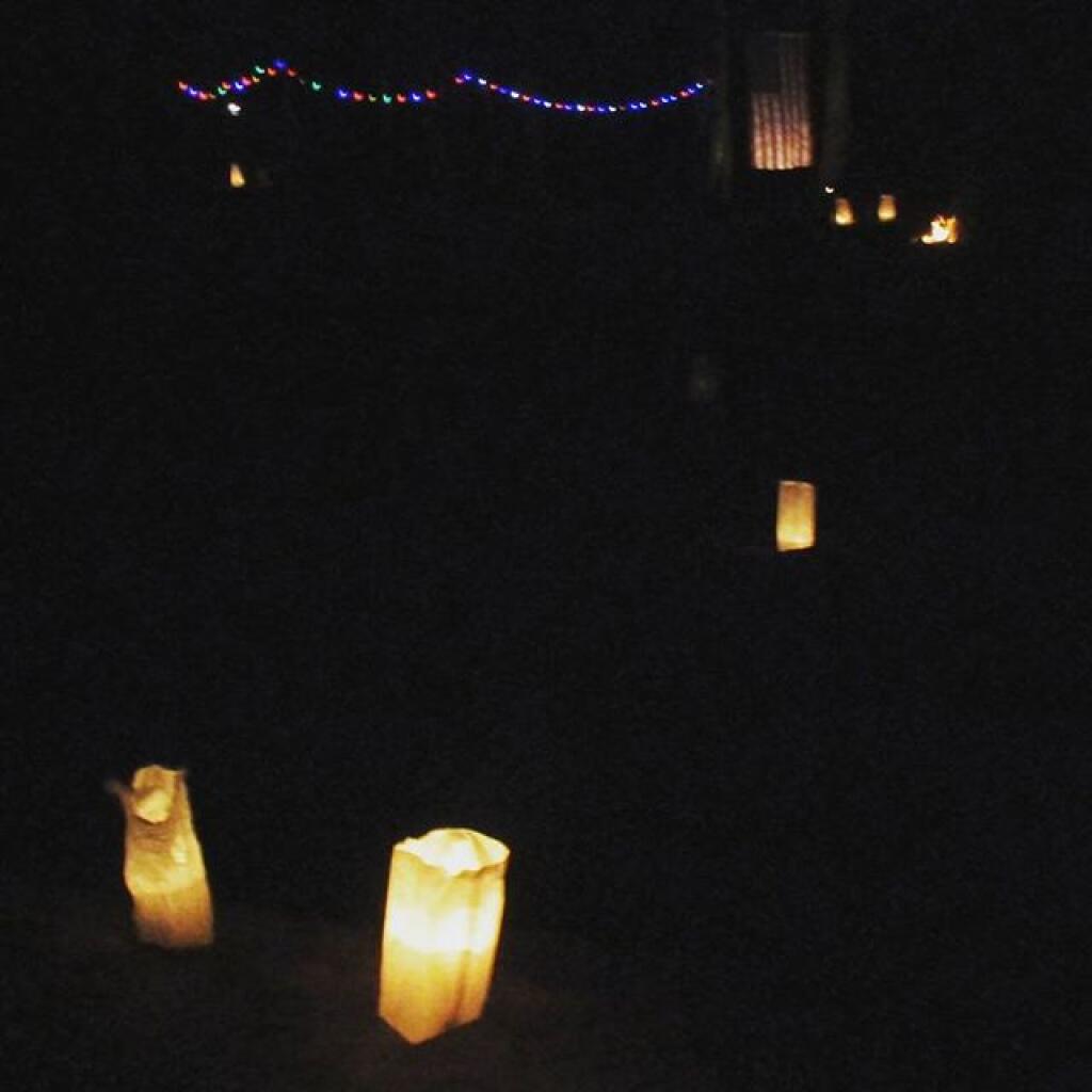 Photo: Big campsite is a bit hard to keep illuminated
