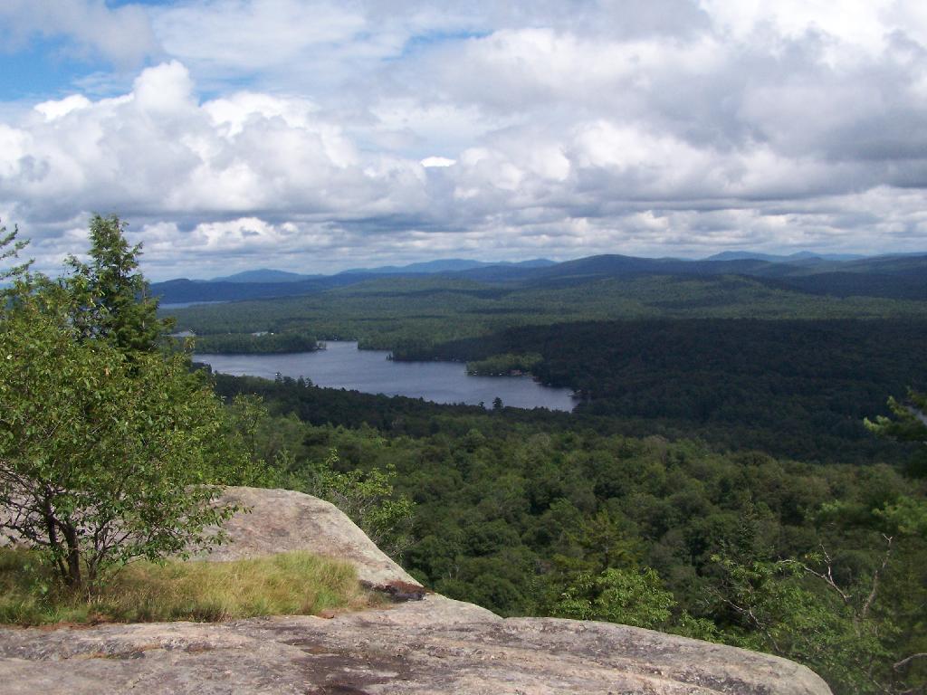 Photo: Fourth Lake and Plains Behind