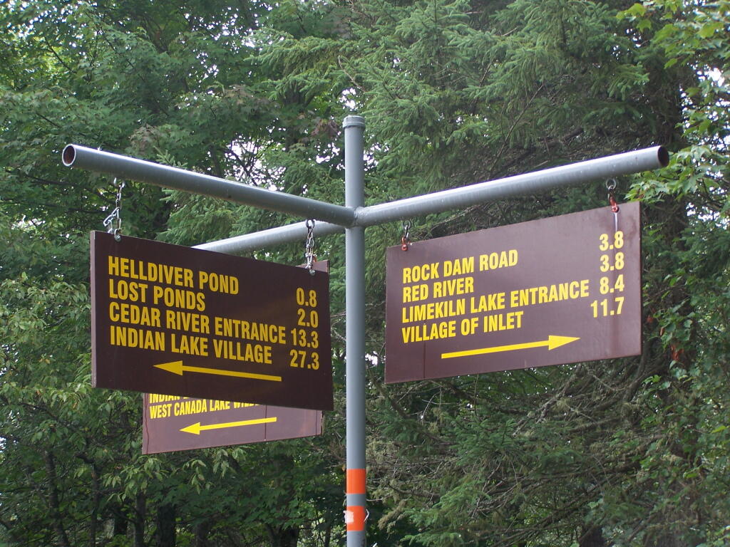 Photo: Direction Sign at The Big T Junction