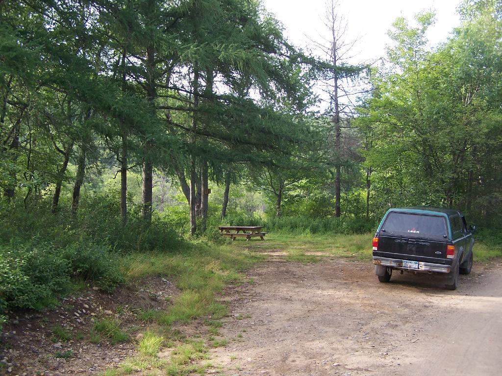 Photo: Tiny Roadside Campsite