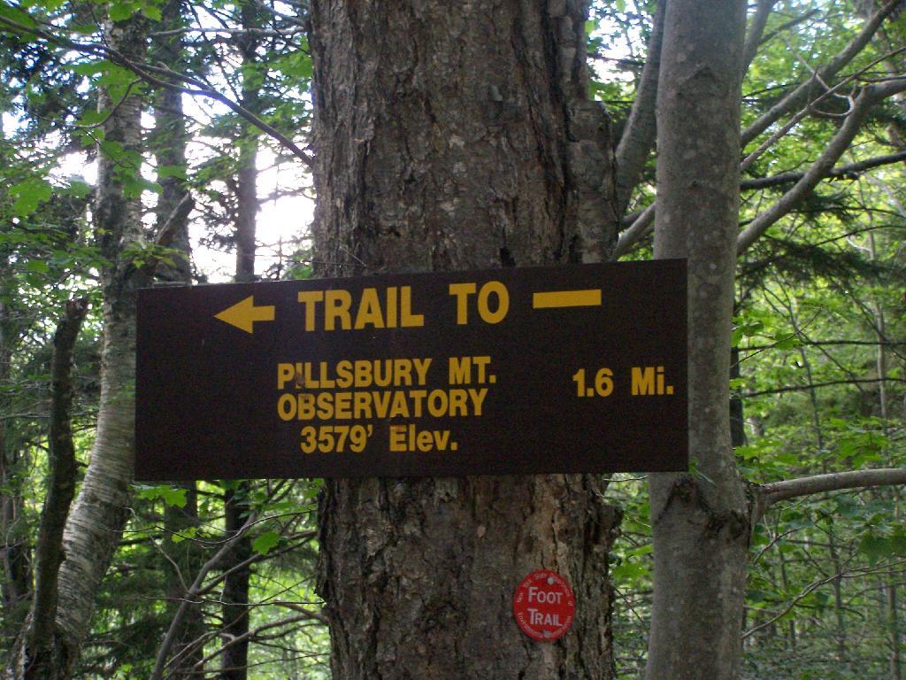 Photo: Pillsbury Mountain Sign
