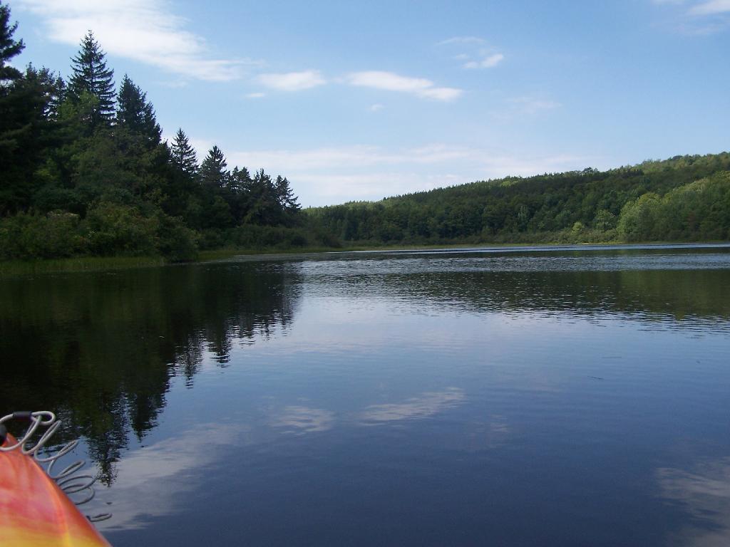 Photo: Padding Across Tubbs Pond