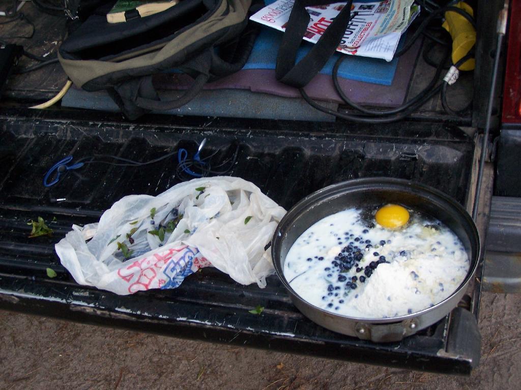 Photo: Making Up Blueberry Cake Mix