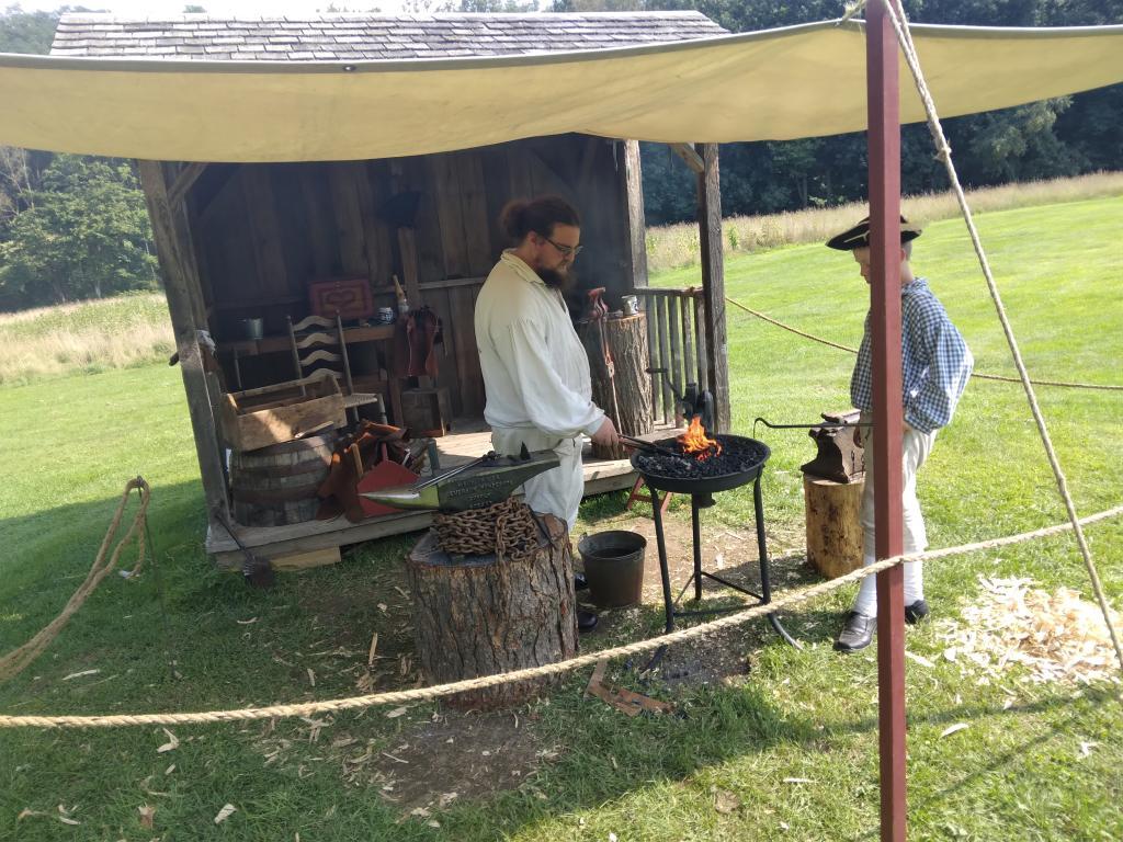 Photo: Blacksmithing demo