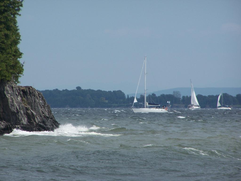 Photo: Sailboats Along Grand Isle