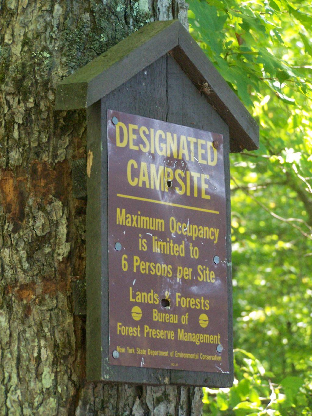Photo: Designated Campsite