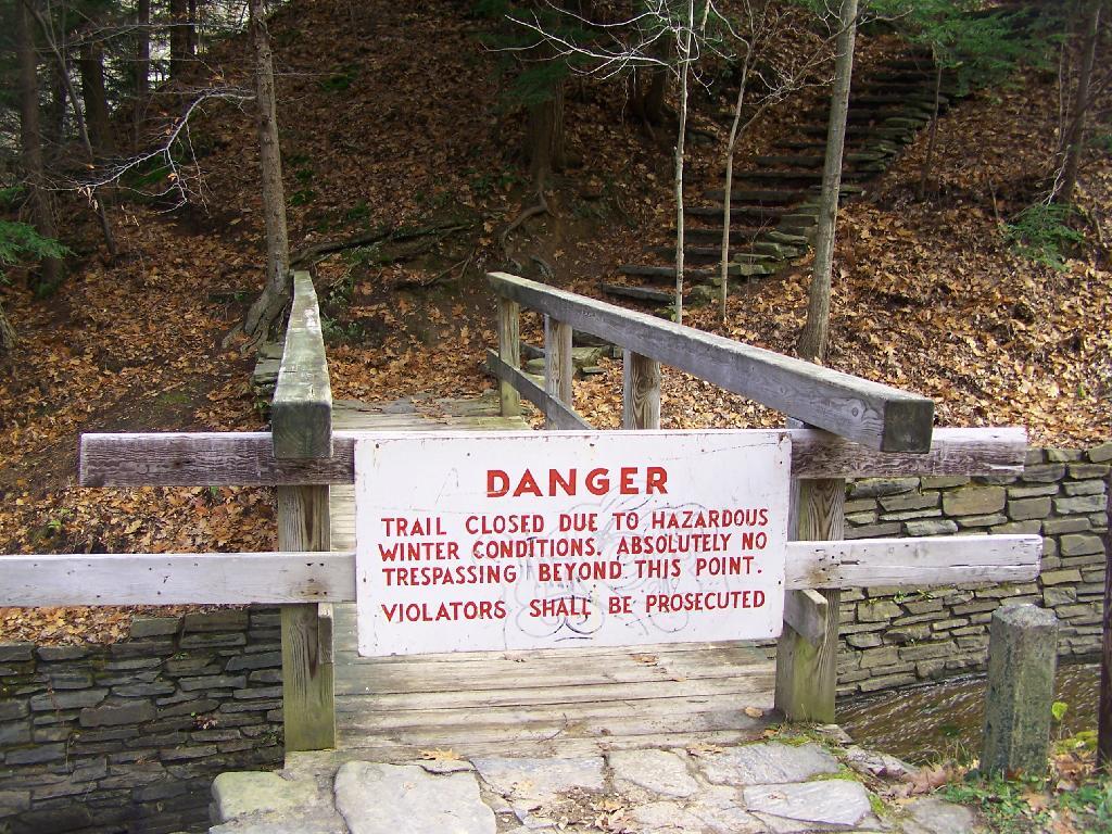 Photo: Stairs Above Upper Falls Closed