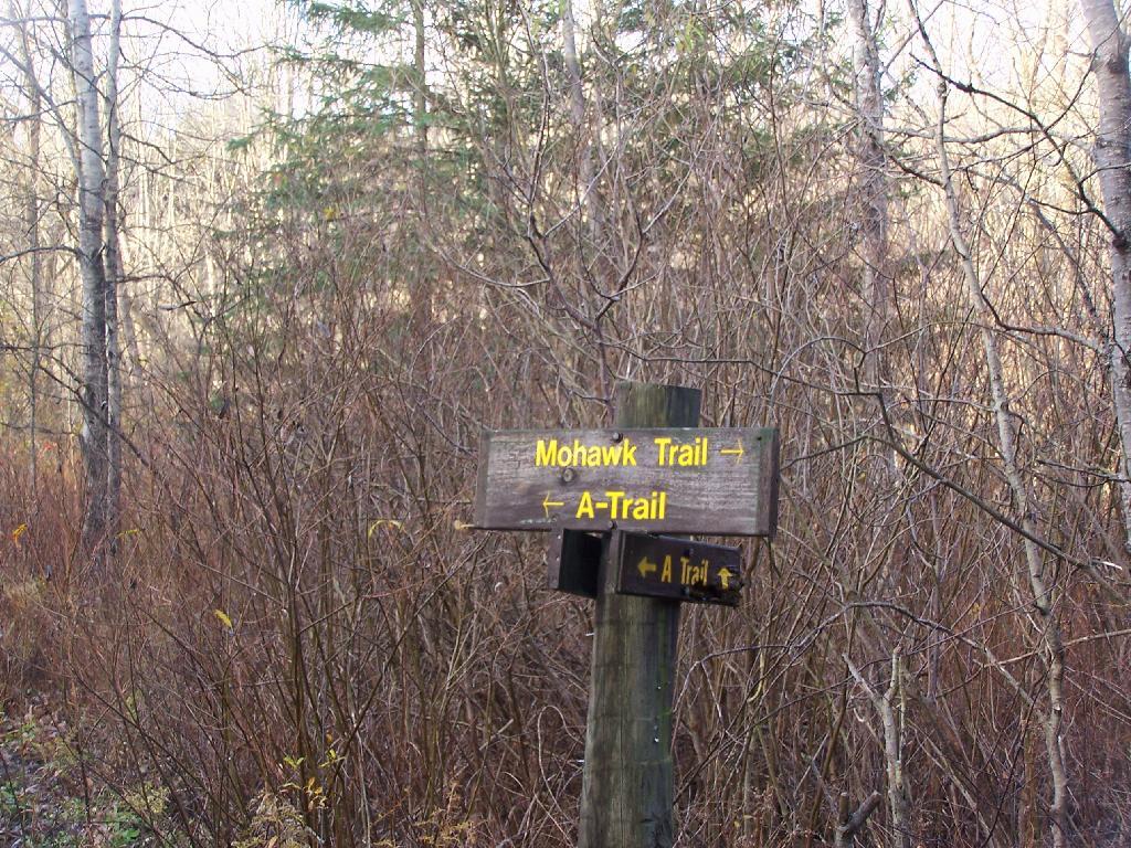 Photo: Mohawk and A-Trail Signs