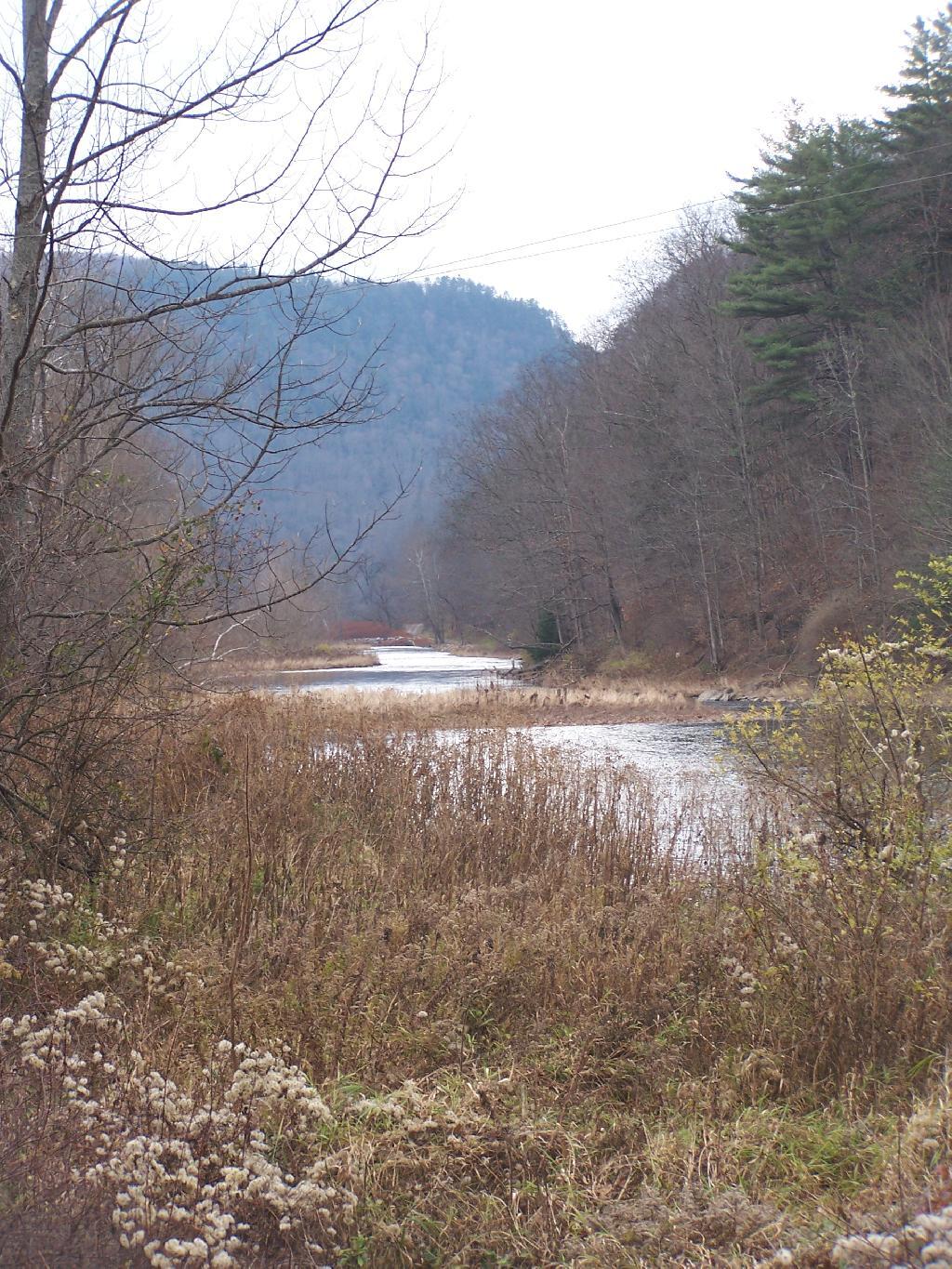 Photo: Pine Creek With Mountains Surrounding It