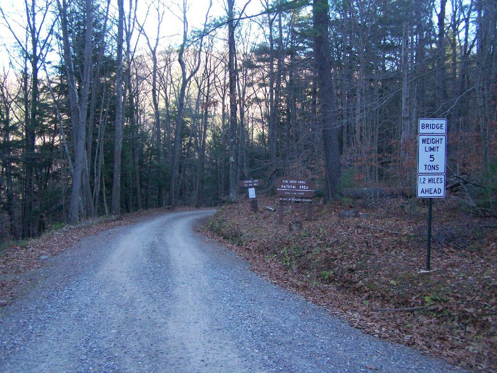 Photo: Turn Off Pine Creek Gorge Road